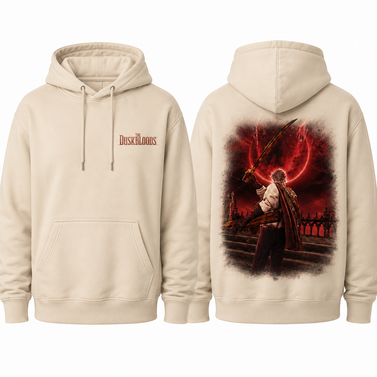 The Duskbloods Crimson Moon Warrior Hoodie